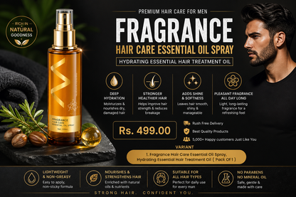 Fragrance Hair Care Essential Oil Spray, Hydrating Essential Hair Treatment Oil ( Pack Of 1 )