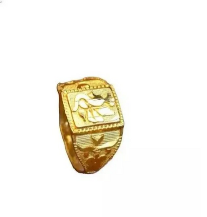 Rosra Golden Formal Watch For Men's Ring +Chain Free (MOR RING+ CHAIN) For Boys